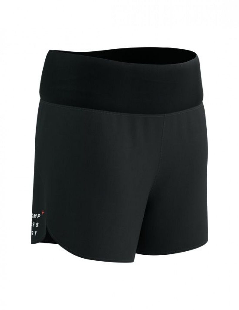 Pantaloni Scurți De Alergare Compressport Performance Scurte W Dama Negrii | 852190-SOX