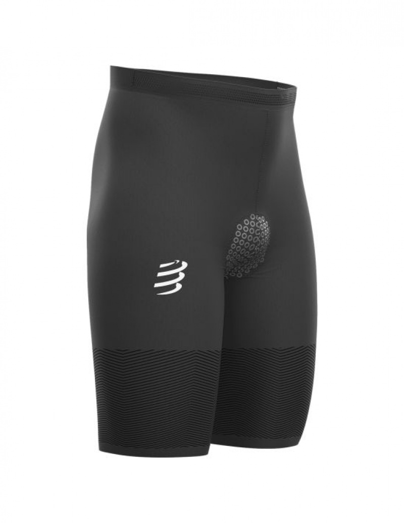 Pantaloni Scurti Compressport Tri Under Control Scurte Barbati Negrii | 025789-QCU