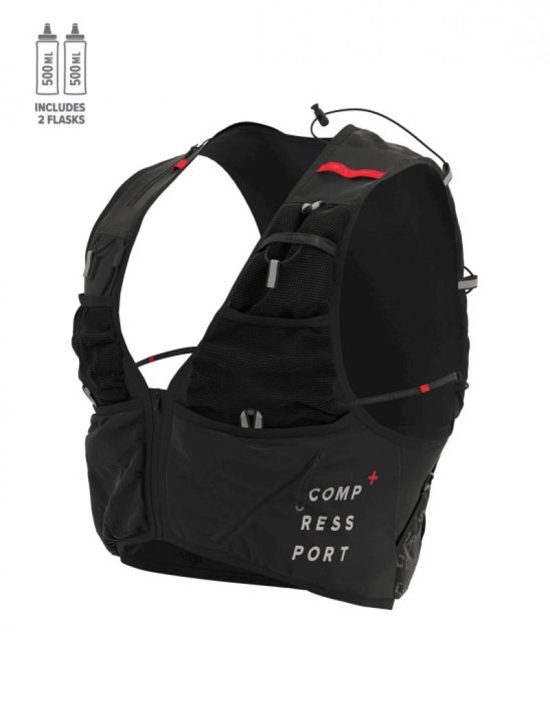 Rucsac De Alergare Compressport UltRun S Pack Evo 15 Dama Negrii | 901436-OIN