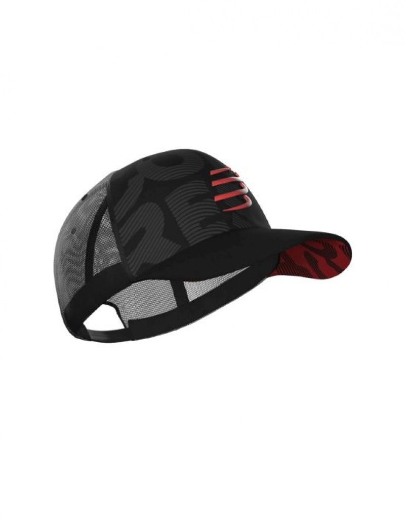 Sapca Compressport Trucker Cap Barbati Negrii | 982601-CHV