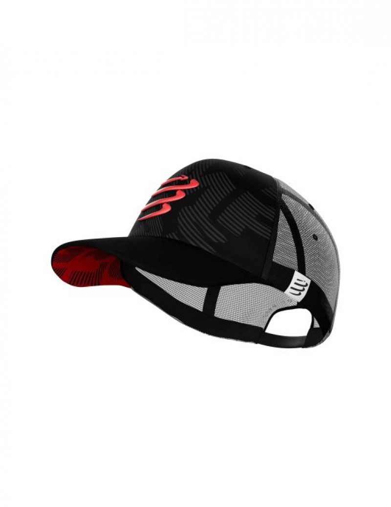 Sapca Compressport Trucker Cap Barbati Negrii | 982601-CHV