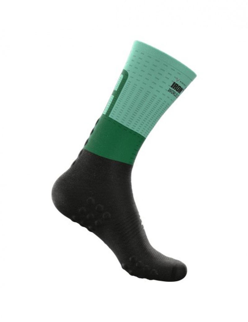 Sosete Alergare Compressport Mid-High Compression Socks Barbati Colorati | 678259-PCS