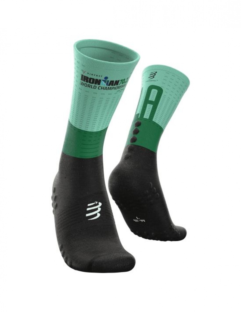 Sosete Alergare Compressport Mid-High Compression Socks Barbati Colorati | 678259-PCS