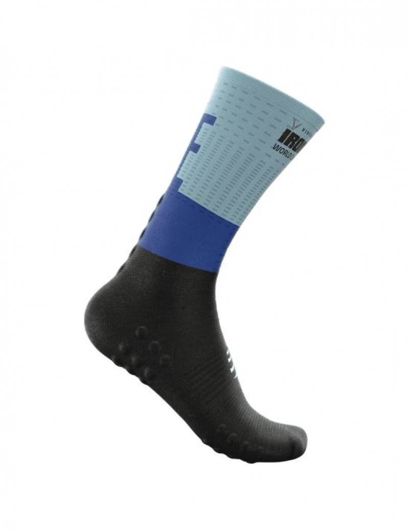 Sosete Alergare Compressport Mid-High Compression Socks Barbati Colorati | 568143-WYQ