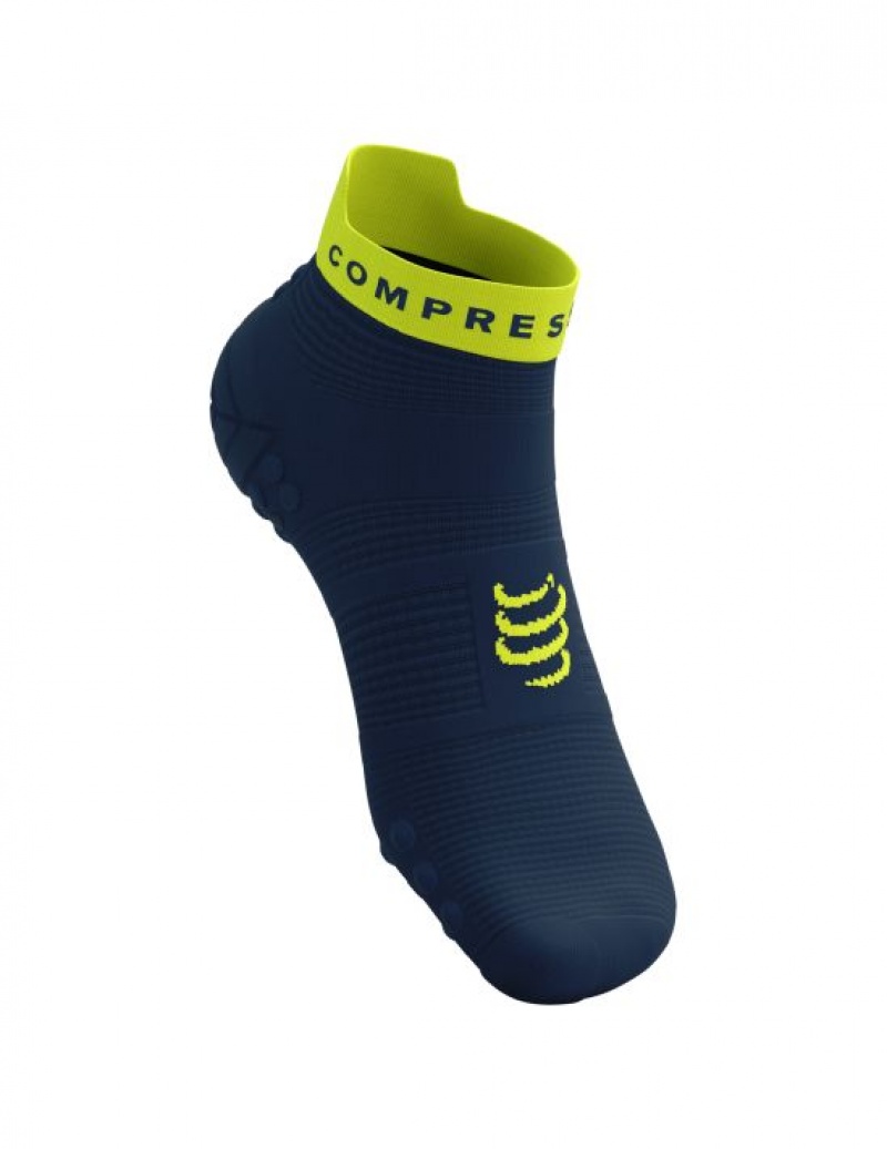 Sosete Alergare Compressport Pro Racing Socks v4.0 Run Low Barbati Verzi | 364502-DFI