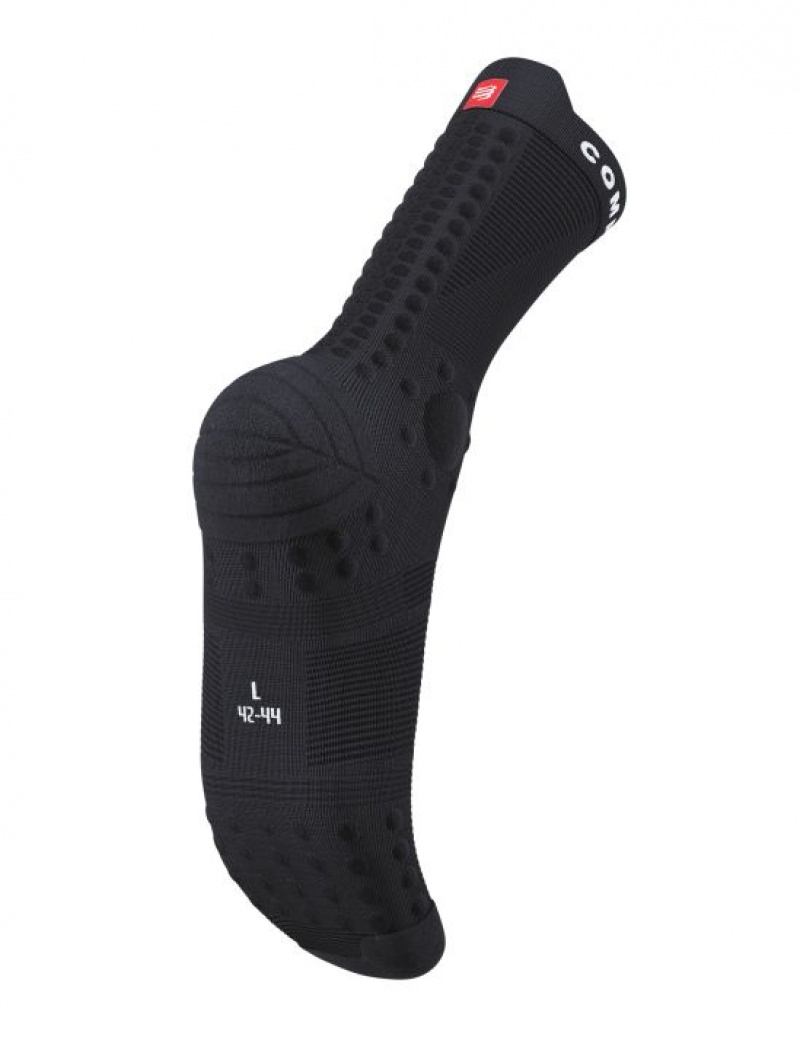 Sosete Alergare Compressport Pro Racing Socks v4.0 Trail Barbati Negrii | 359280-KDP