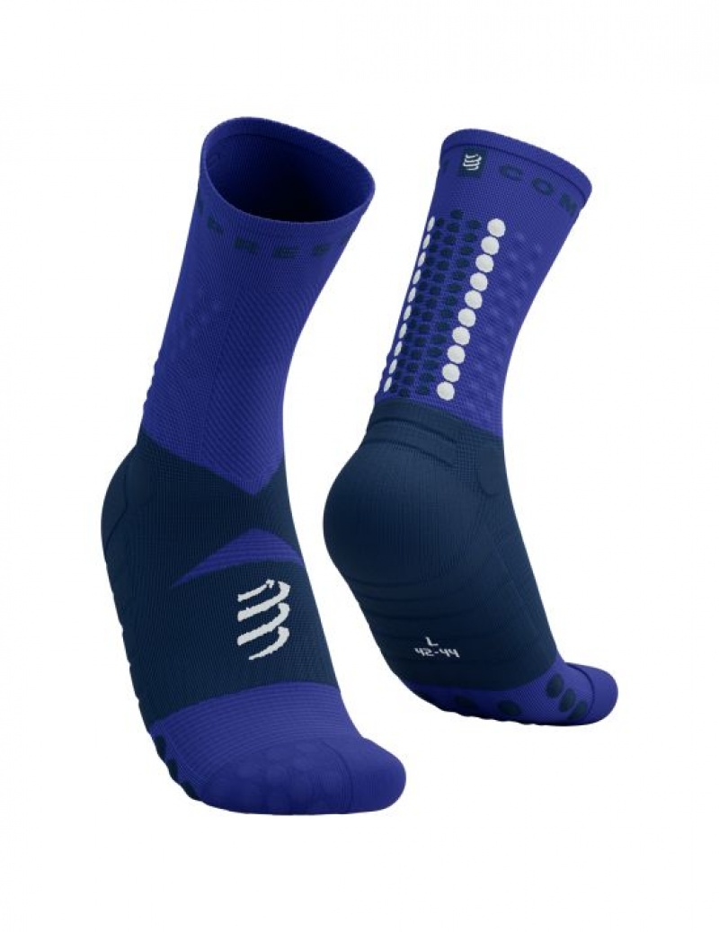 Sosete Alergare Compressport Ultra Trail Socks V2.0 Barbati Albastri | 086157-QIS