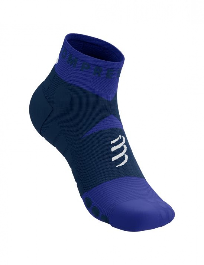 Sosete Compressport Ultra Trail Low Socks Unisex Albastri | 894632-EIH