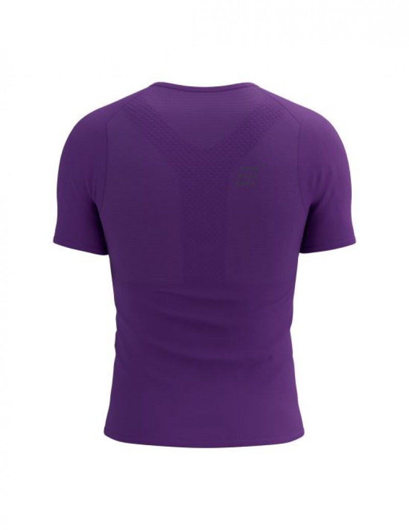 Tricouri Compressport Performance SS Tshirt M Unisex Violet | 076328-VIZ